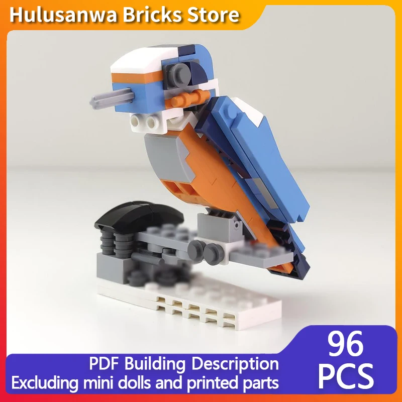 

Creators Animal Series Model MOC Building Bricks Kingfisher Bird Modular Technology Gifts Holiday Assemble Children Toys Suit