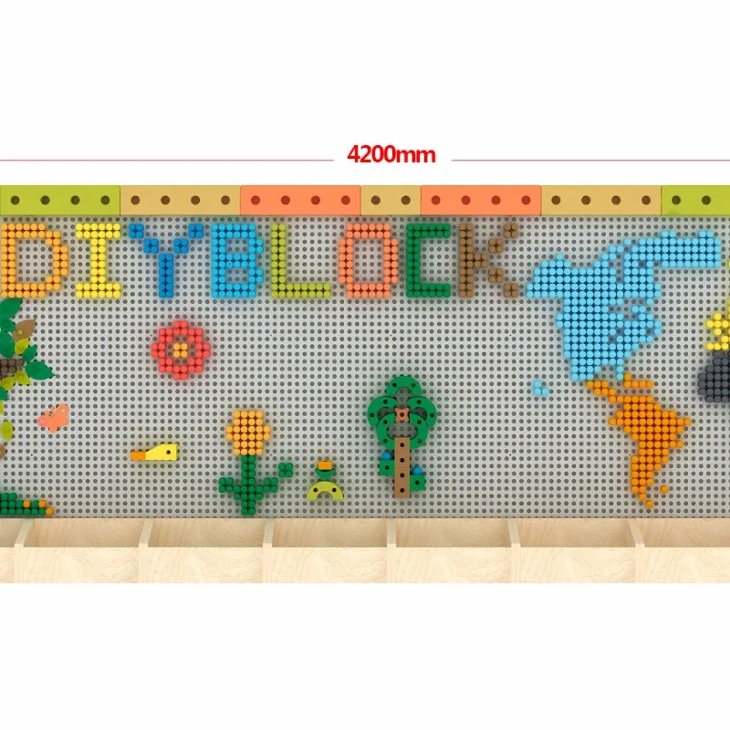 New design best selling large building block wall