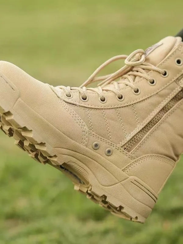 ultra-light-tactical-boots-high-top-outdoor-climbing-shoes-men's-women's-side-zip-boots-hiking-boots-camping-travel-gear