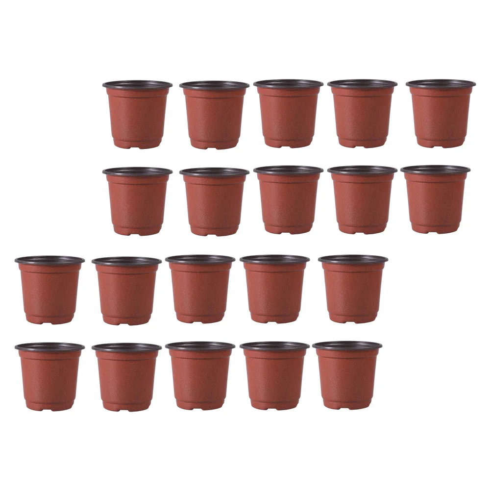 

70 Pcs Two-color Flower Pot Home Bonsai Flowerpot Pp Small Garden Decorative Courtyard
