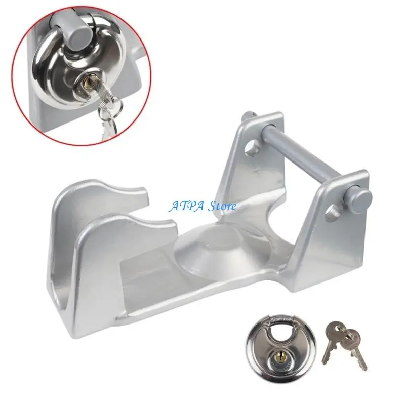 

U13C Gooseneck Trailer Coupler Lock Solid Gooseneck Hitch Lock Secure Trailer Coupler User Friendly Designs for Livestock