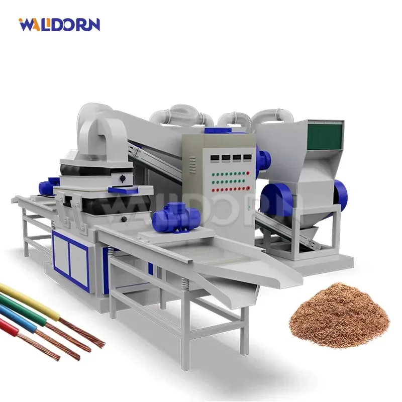 Recycling Machine 2026 Walldorn Large Scrap Copper Wire Recycling Machine Copper Granulator Metal Recycling Equipment