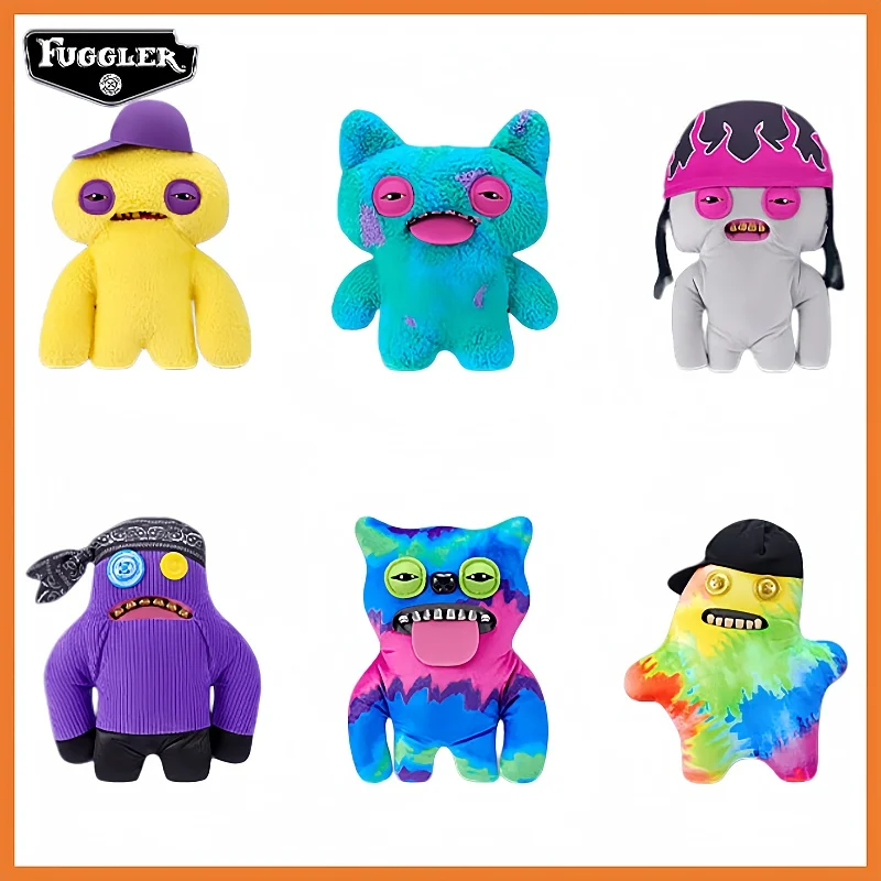 

Плюшевая кукла Fuggler из серии «Забавный уродливый монстр в стиле хип-хоп» — модная коллекционная игрушка для взрослых и декора дома