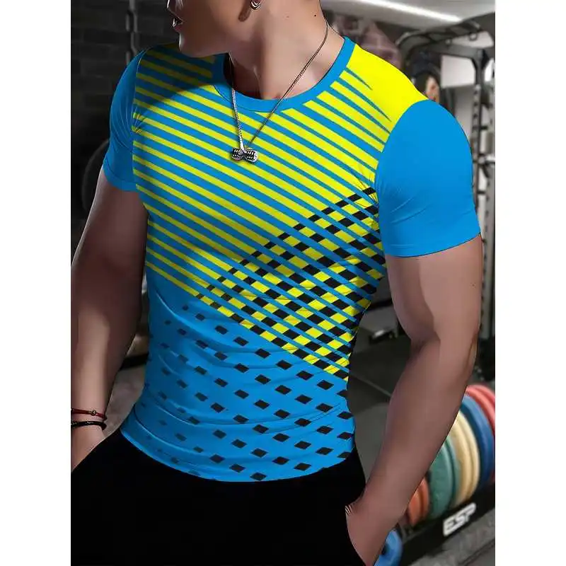 Men's shapewear, elastic and form-fitting short-sleeved round-neck suitable for sports and everyday use in various settings
