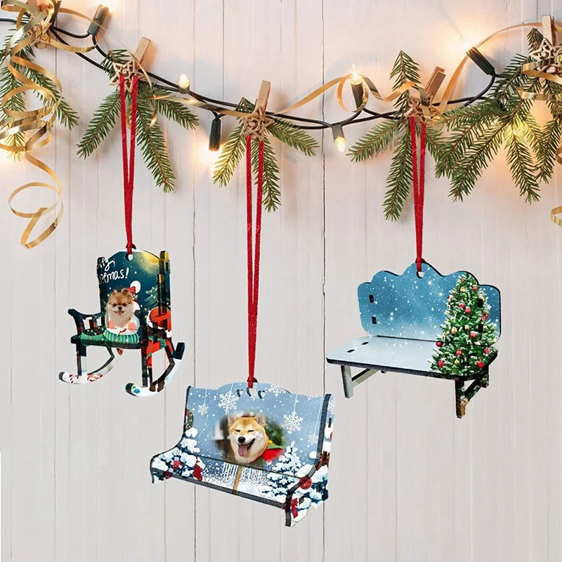 8 Pcs Sublimation Blank Beach Chair Decor Double-Sided Sublimation Beach Blanks Chair Ornament