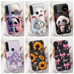 For Motorola One Macro Case Moto One Vison Cover XT1970-1 XT1970-2 Cute Cartoon Bowknot Soft Silicone Phone Case Shockproof Capa