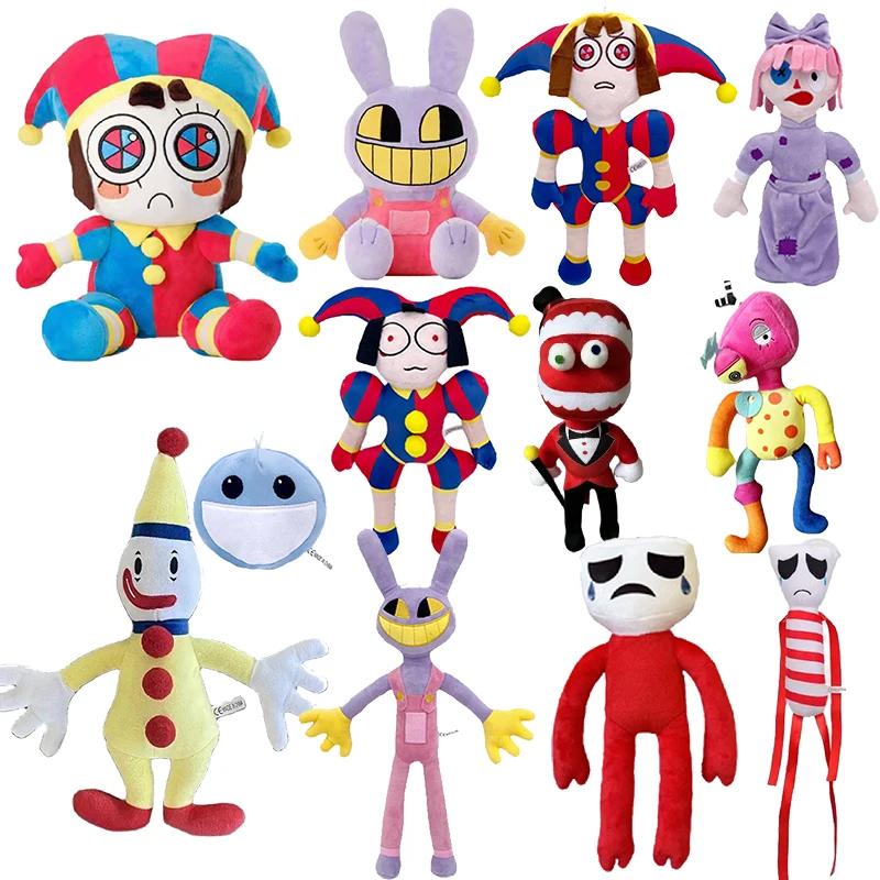 The Amazing Digital Circus Plush Stuffed Plush Anime Plushie Theater Rabbit Cartoon Toys Kawaii Doll Christmas Gifts