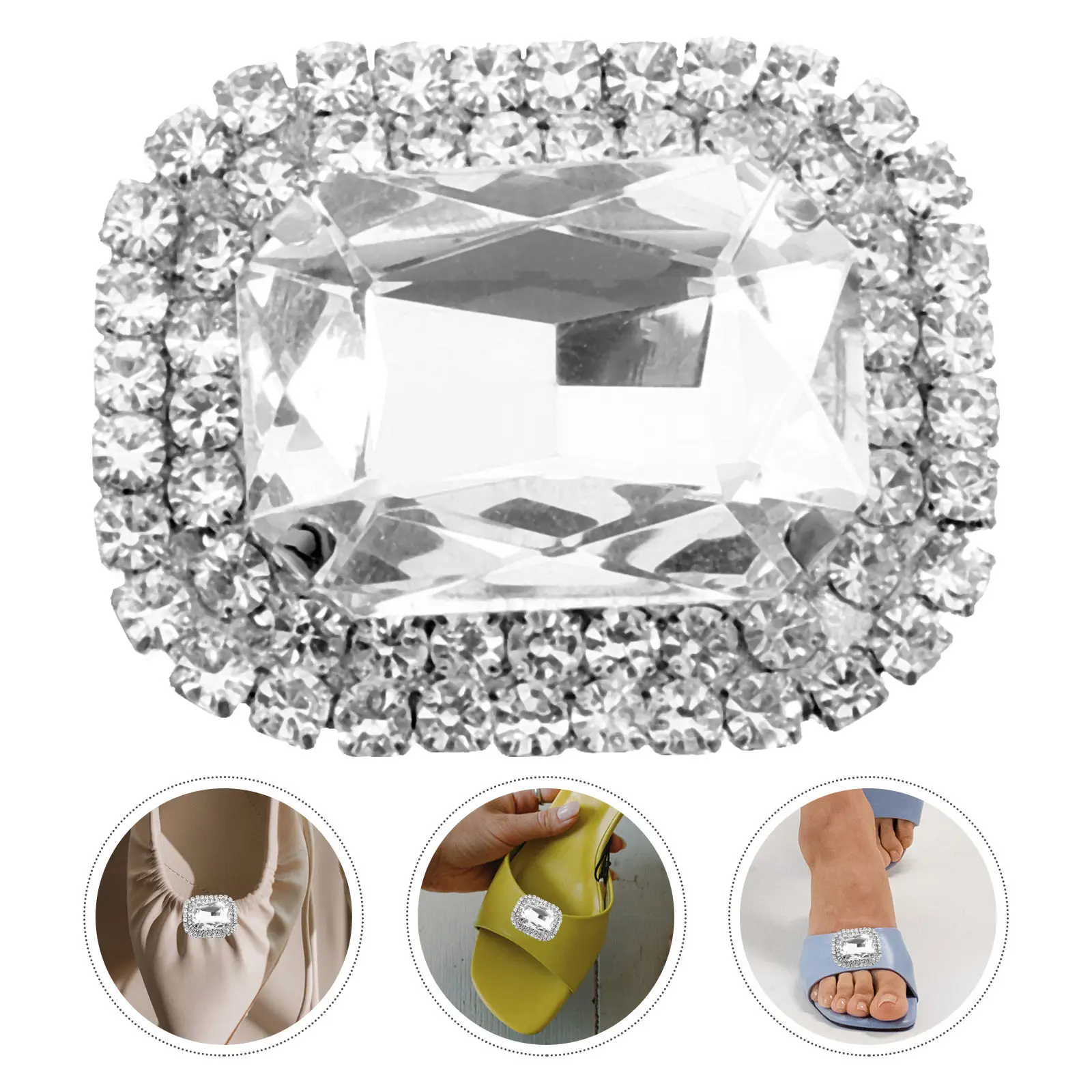 

Пара декоративных клипсов для обуви со стразами для женских туфель-лодочек и туфель на высоком каблуке, съемные, элегантные, для свадьбы и вечеринок