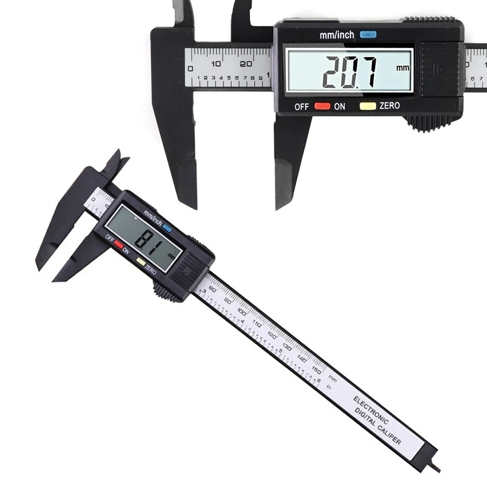 Electronic Pachometer Digital Caliper Vernier LCD Digital Electronic Vernier Caliper Gauge Micrometer Measuring Tool