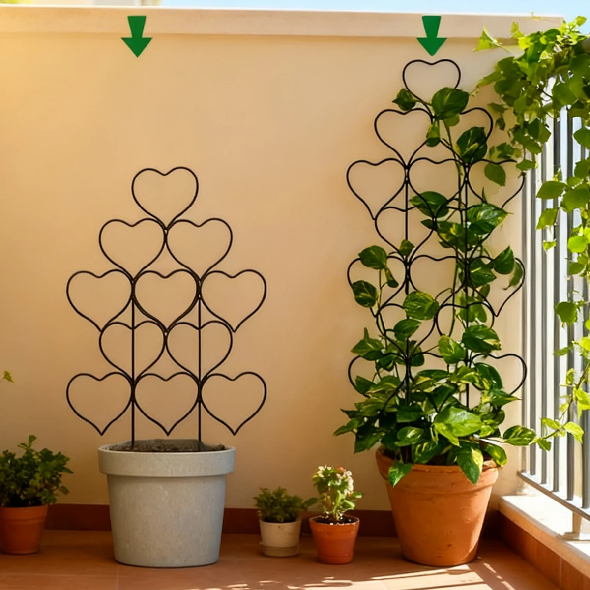 Climbing Plant Support Heart Shape Stand Indoor Plants Pots Garden Gadgets Accessories Trellises Decorations Houseplants Bonsai
