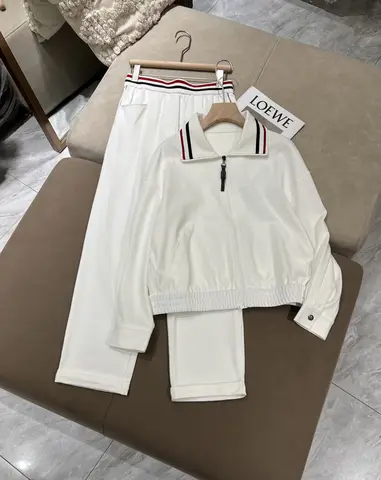 2026 BC Cotton Sweatshirt Jacket and Elastic Waist Casual Pants Two-Piece Women's Clothing