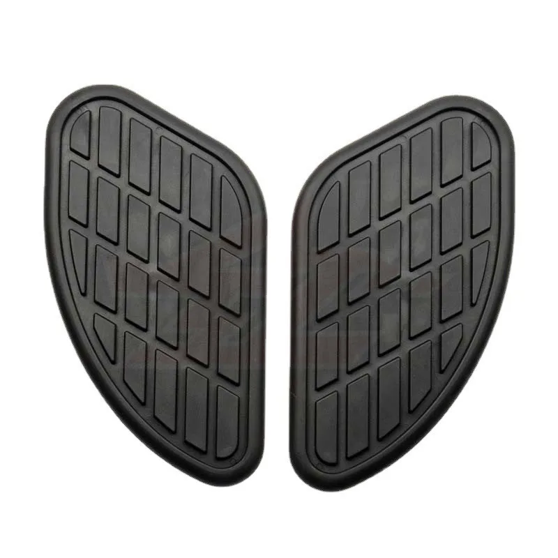 2Pcs Retro Motorcycle Cafe Racer Gas Fuel Tank Rubber Sticker Protector Knee Tank Pad Grip Decal 2026 NEW