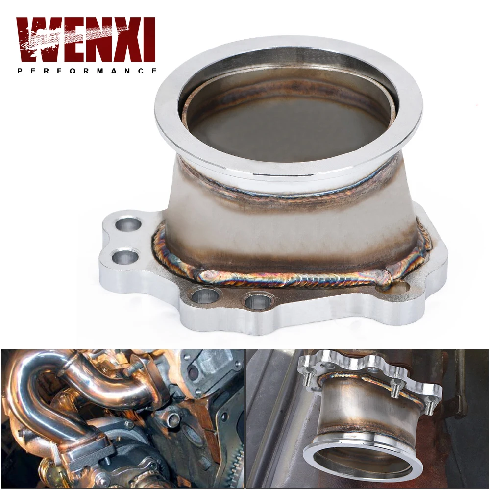 T25 T28 GT25 GT28 8 BOLT to 3' V Band Exhaust Manifold Converter Adaptor Flange WX4826