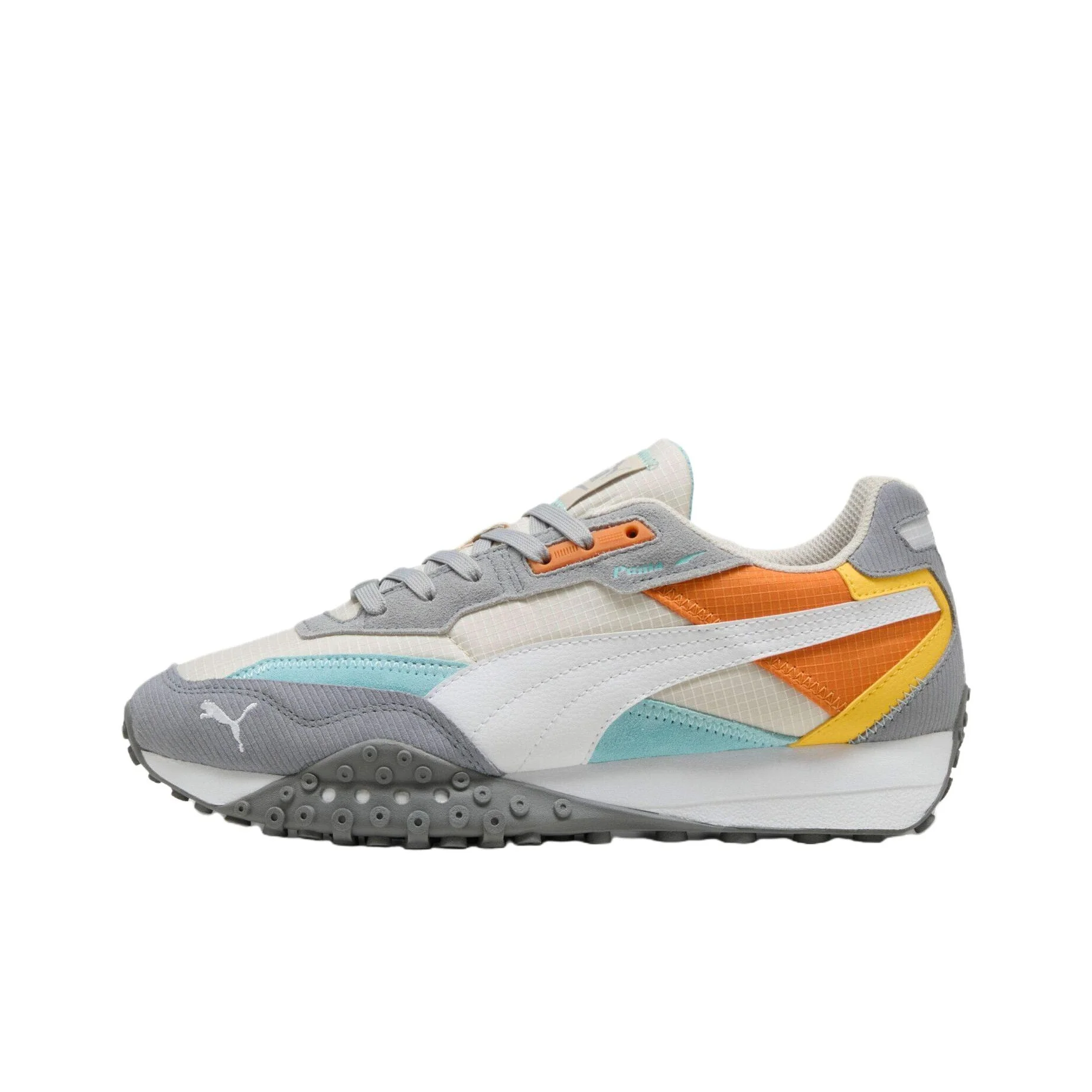 

Мужские повседневные кроссовки PUMA Blktop Rider Abrasion Resistant Low Top бело-серые 395907-08