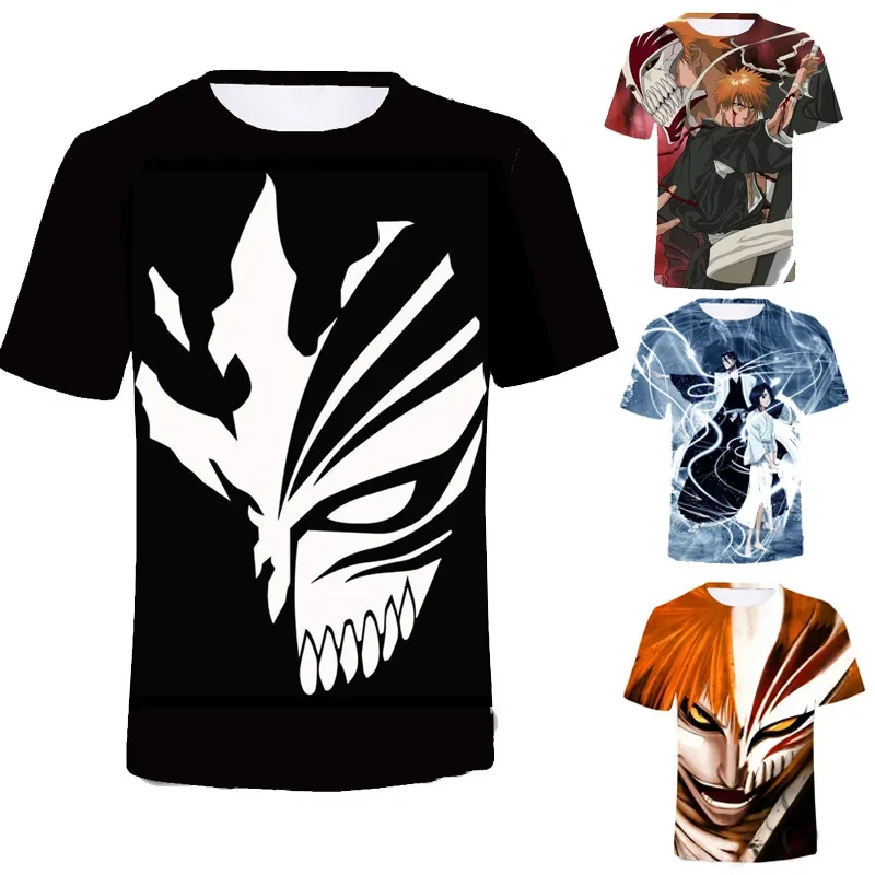 

Anime Bleach T-shirt Cosplay Men Women Casual O-Neck Short Sleeve Streetwear Shirts Tshirt 3D Printed Harajuku Hip Hop Tee Tops