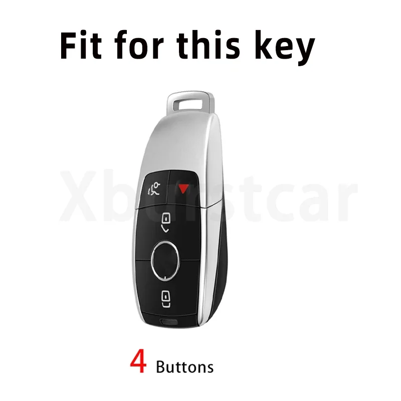 4 Buttons TPU Car Remote Key Cover Case Shell Fob For Mercedes Benz A C E S G GLS CLA Class W213 W177 W205 W222 X167 W176 AMG