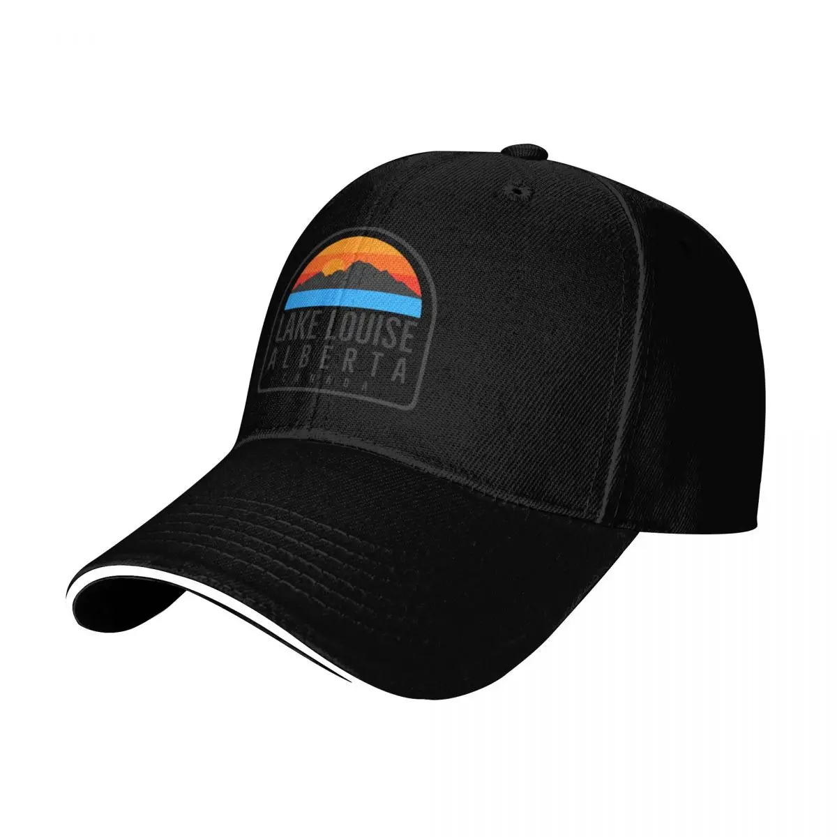 Lake Louise Alberta Canada Vintage Retro Adventure Travel Mountain Hiking, Camping Baseball Cap