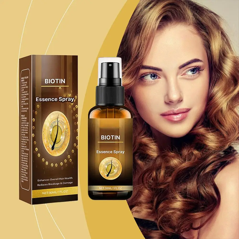 Fast Serum Spray With Biotin Anti-Hair Loss Treatment For Baldness Prevention Scalp Care With Hair Revival Serum 