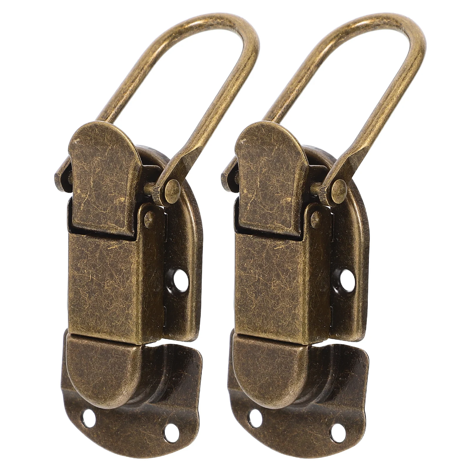 

2Pcs Decorative Box Latch Lock Self Locking Clasp for Jewelry Boxes Wooden Chest Cabinet Closure Hardware Buckle Replacement