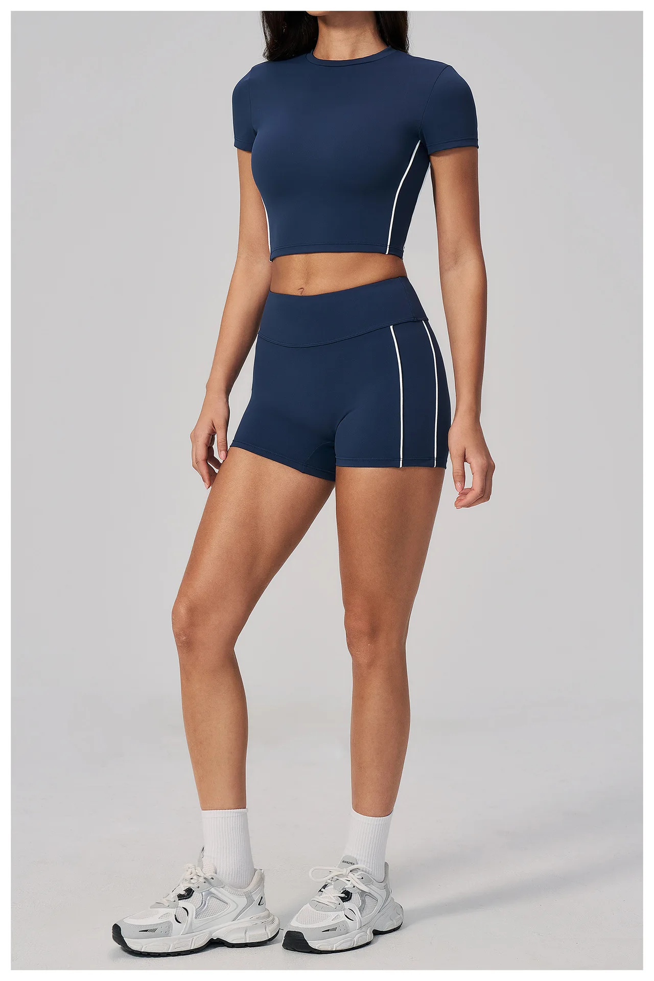 

Gym Set 2PCS Yoga Suit Sports Outfit Women Tracksuit Running Workout Clothes Short Sleeves Sport Bra Athletic Wear Yoga Clothing