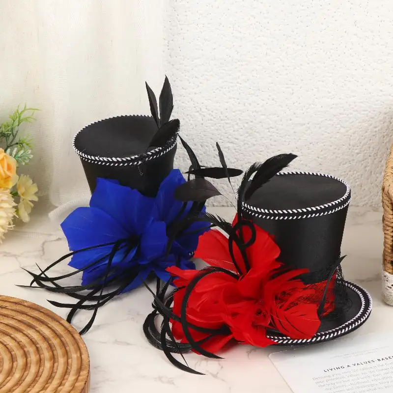 

1 шт. Свадебный мини-фасцинатор-шляпка с заколкой для волос для фестивалей, вечеринок, выпускных вечеров - Аксессуар для волос