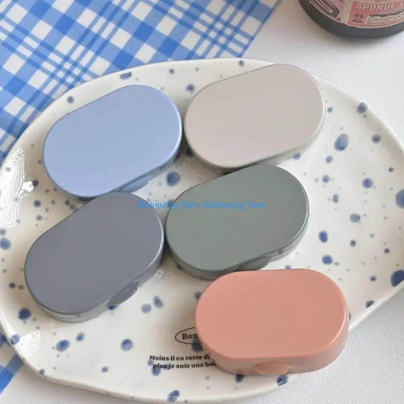 573B Compact Eye Contact Lenses Case for Travelling Outdoor Office Home Daily Use