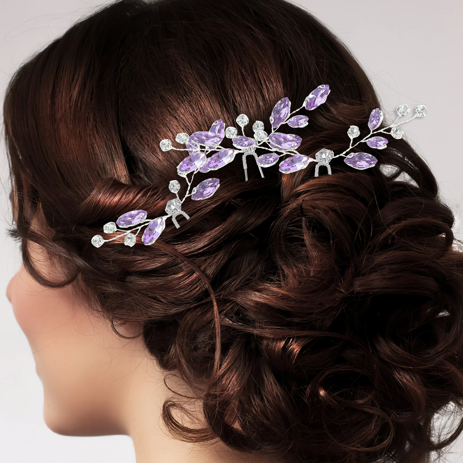 

3pcs Sparkly Hairpins Forks Accessories Clips Hair Forks Zinc Alloy Jewelry for Hair Pins Wedding Bridal Hairpin Brides