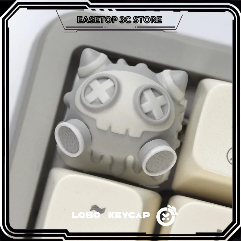 Tecla LOBO KEYCAP Artesanal de Resina Original com Design Translúcido de Célula, Tecla ESC Única Personalizada com Tema de Anime para Gamers de Teclado Mecânico
