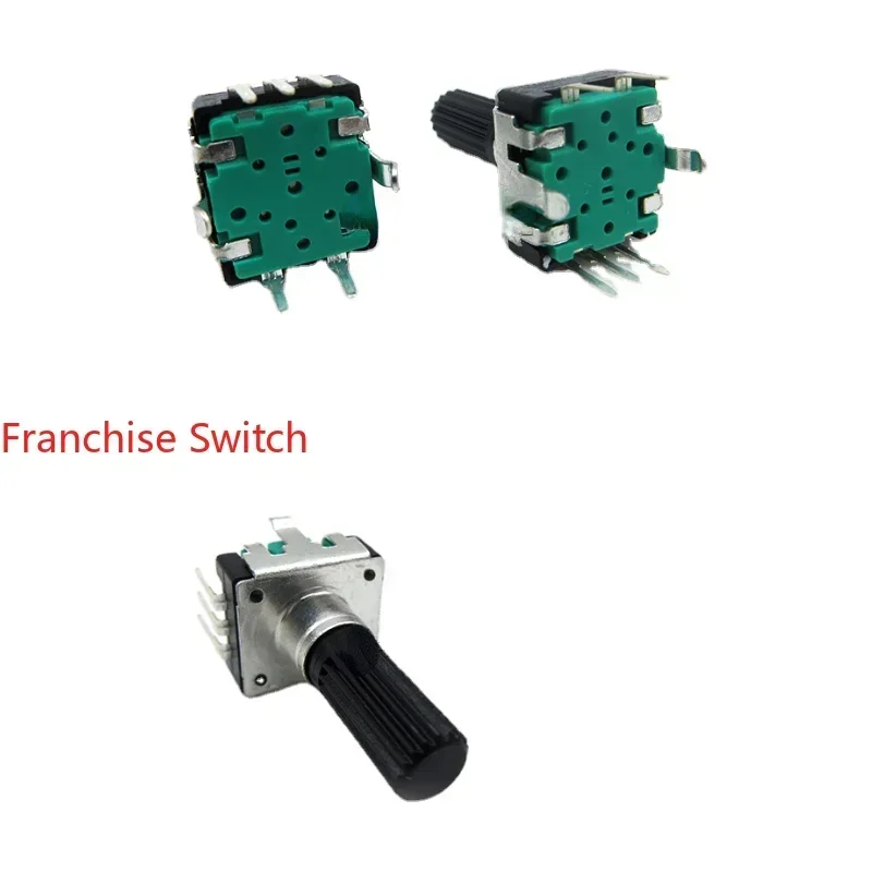 5PCS EC12 Encoder 12 Bit Acoustic Power Amplifier Digital Pulse Potentiometer  With Switch Electric Pottery Furnace
