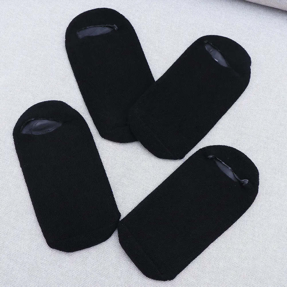 3Pairs Moisturizing Foot Care Socks Shallow Mouth Elastic Soft Gel Socks Protective for Dry Cracked Skin Home Spa Foot