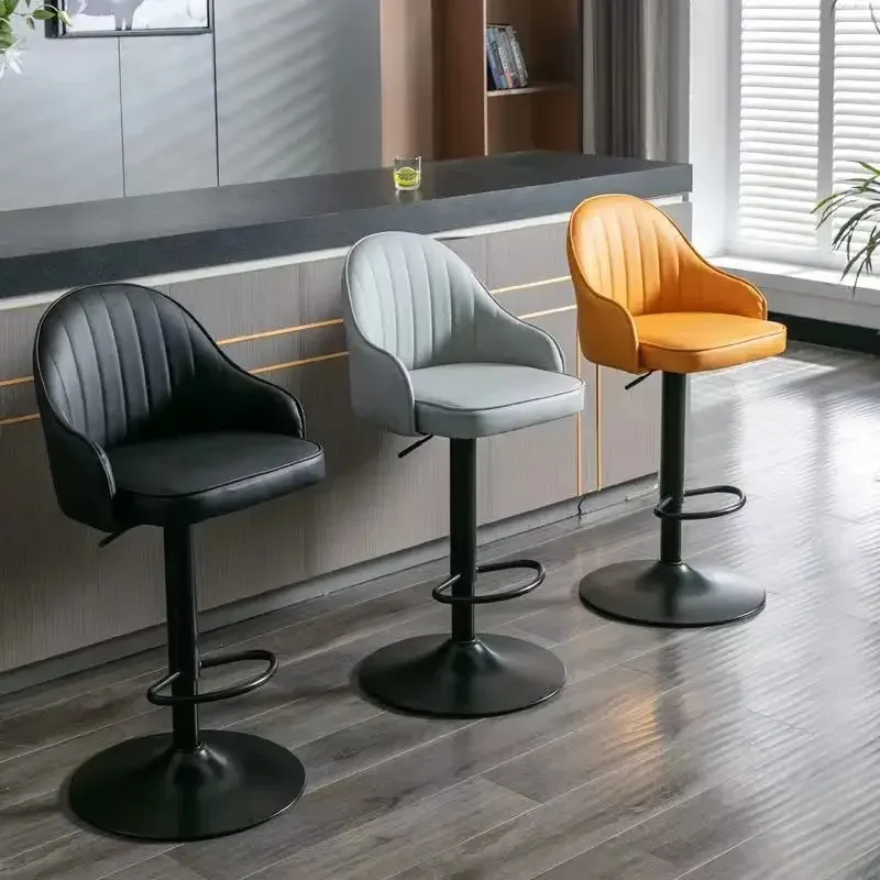 Chaise de Salon de Coiffure avec Dossier en Métal, Tabouret Haut de Petit Déjeuner, Meubles Antiques, Design de Bar, Comptoir de Sandale, Maison