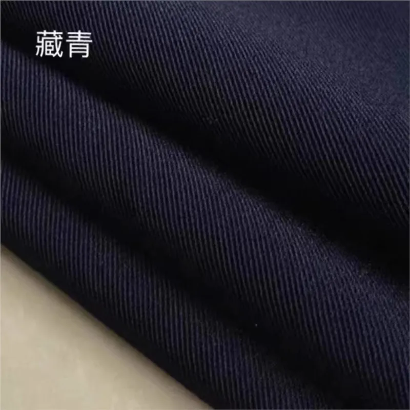 Diagonal solid color micro-elastic sag free ironing spring and autumn pants vest skirt small suit trench coat clothing fabric