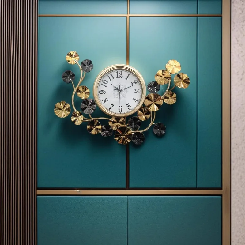 침묵 미적 벽시계 아트 벽화 대형 인테리어 럭셔리 디지털 벽시계 레스토랑 Horloge Murale 홈 인테리어