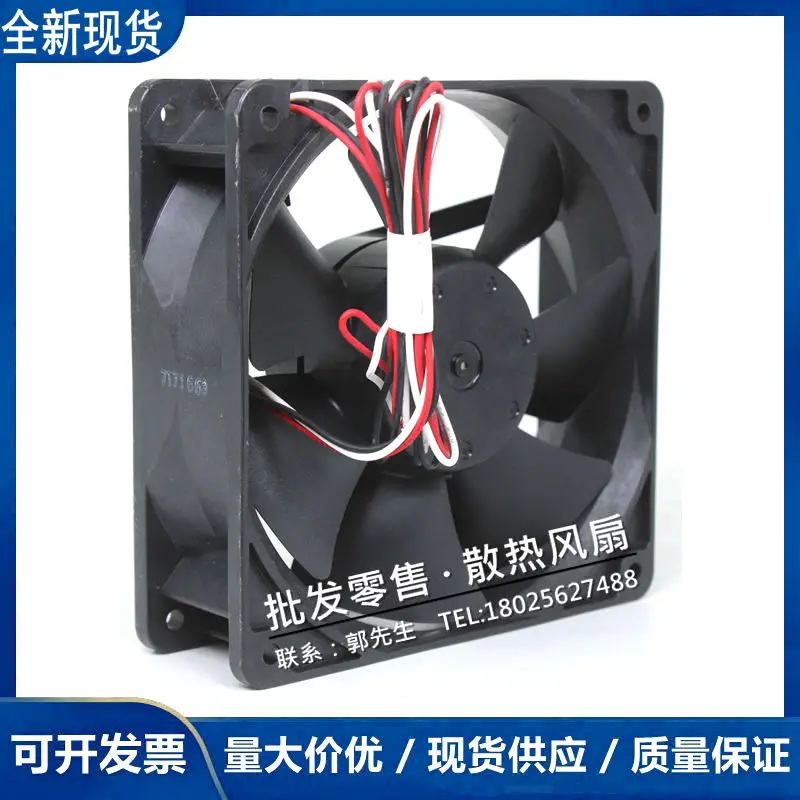 NMB Fan P03 DC 48V 0.26A 120x120x38mm kipas pendingin Server 3 kawat