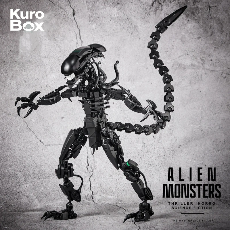 

Hot Selling Alien Monster Xenomorph MOC Building Blocks Educational Assembly Puzzle Toy For Kids Science Fiction Collectible