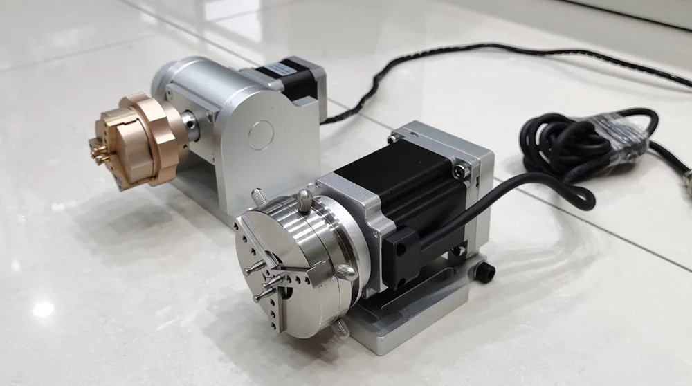 50Mm 80mm rotary shaft circular ring engraving machine rotary shaft for cylindrical objects