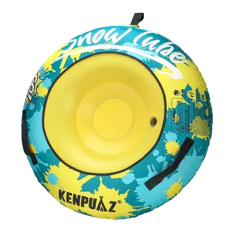 Tubo de Nieve Inflable Resistente con Asa, Anillo de Trineo con Cubierta 600D para Esquí de Invierno y Actividades al Aire Libre
