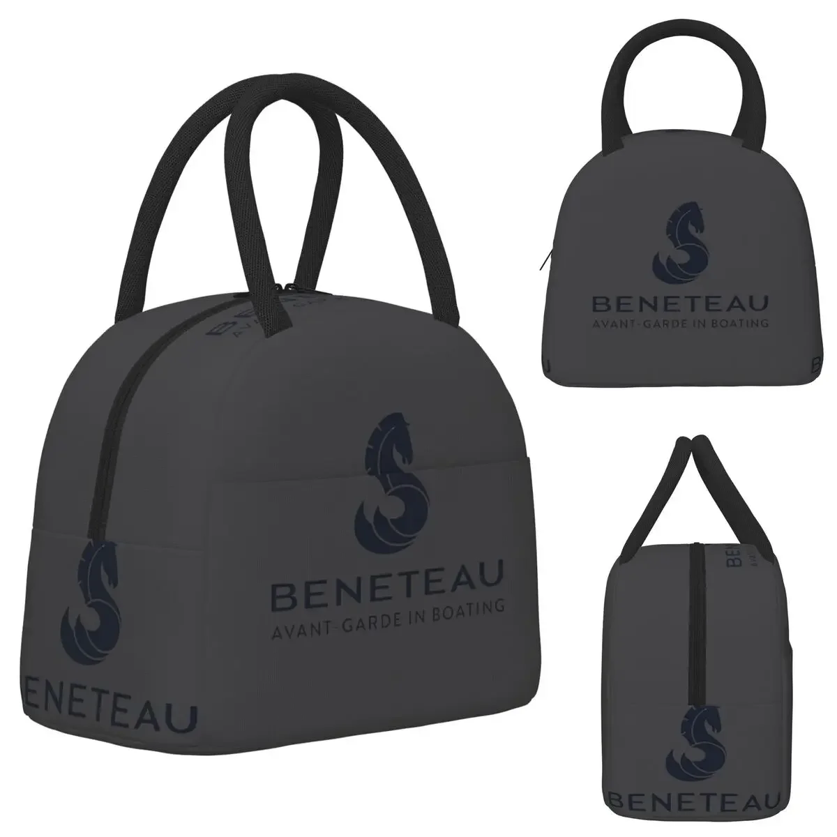 Beneteau Sailboat Sailing Yacht POCKET SIDE Insulated Lunch Bag for Kids School Cooler Thermal Lunch Boxes Container