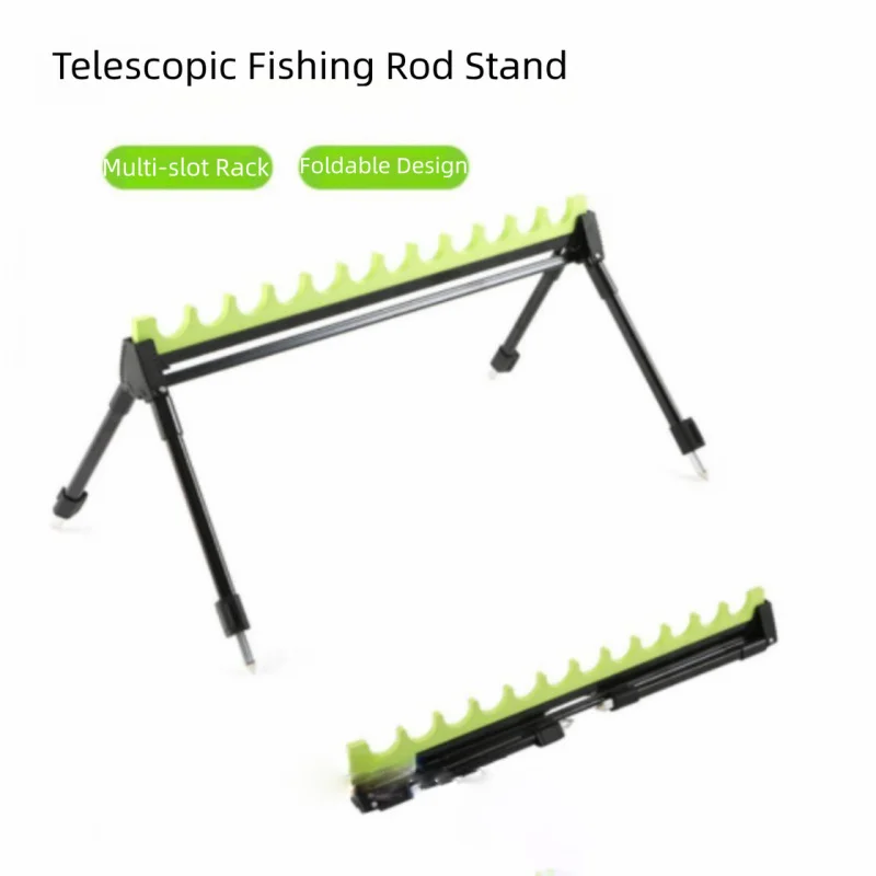 Obrázek 5: Outdoorové multi-rod podpora držák, nastavitelný 2-section teleskopická zinek slitina multi-hole moře hýl dno vložit držák