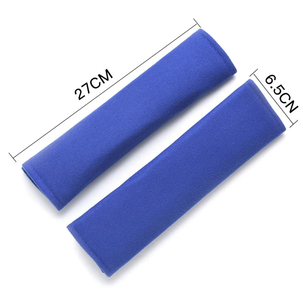 زوج واحد من وسادة الكتف الآمنة غطاء عالمي لواقي مبطن مريح أثناء السفر يستخدم معدات الدراجات النارية الزرقاء #4