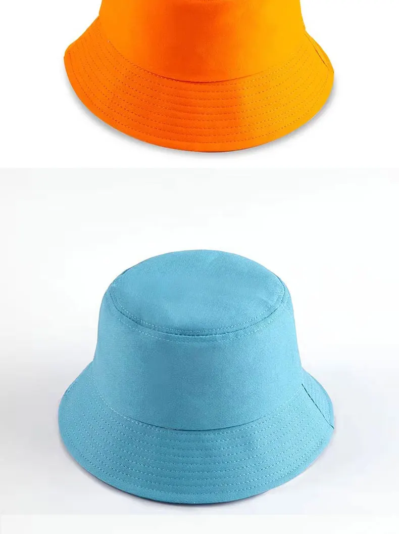 Hut mit individuellem Logo, Fischerhut, Kinder-Fischerhut, personalisierte bestickte Logo-Bucket-Hüte, Kinder-Flachhut, Sonnenhut – Detail 13