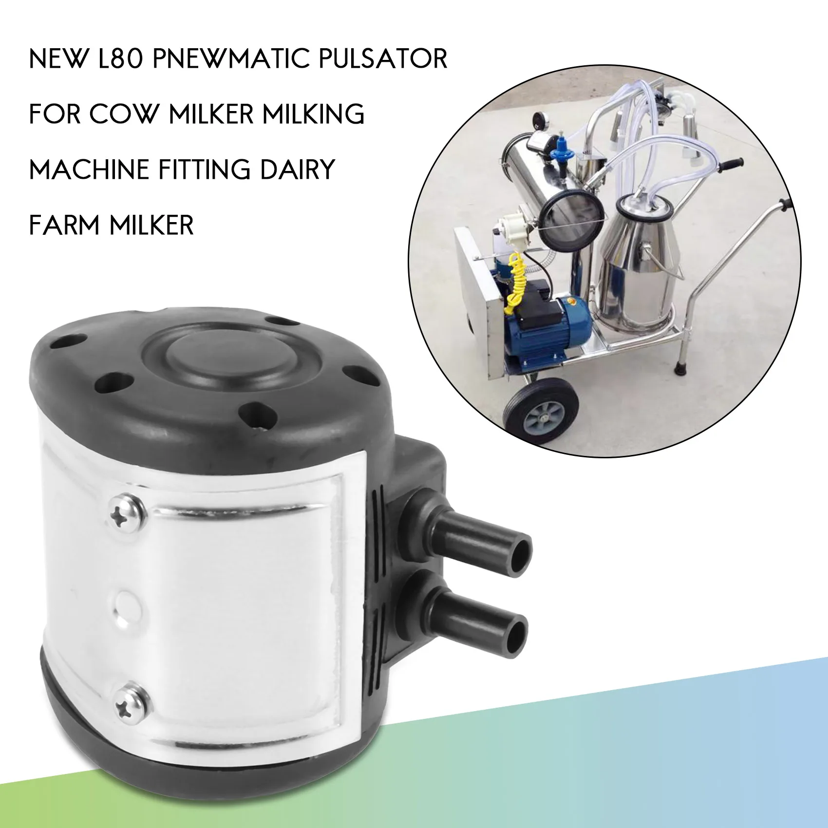 ABZL NEW L80 Pnewmatic Pulsator for Cow Milker Milking Machine Fitting Dairy Farm Milker