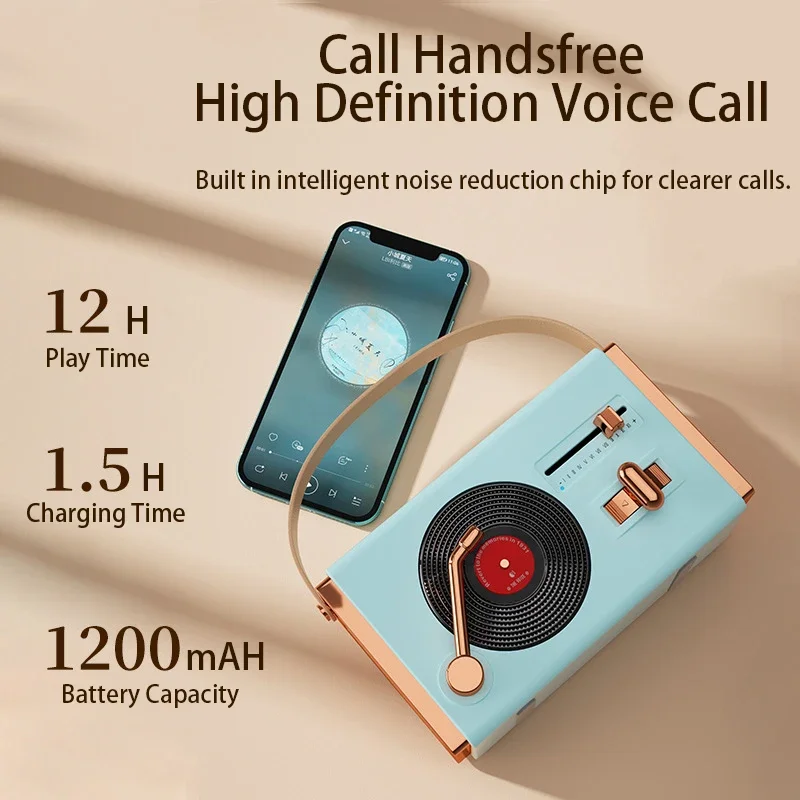 2025 Bluetooth-динамик C220, классический музыкальный плеер, звук, стерео, портативное украшение, мини-колонки, дорожный музыкальный плеер, подарок, новинка