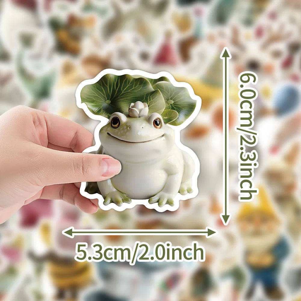 10/30/50PCS Retro Ceramica Giocattoli Animale Del Fumetto Adesivo FAI DA TE Del Telefono Del Computer Portatile Bagagli di Skateboard Graffiti Decalcomanie Divertimento per il Regalo