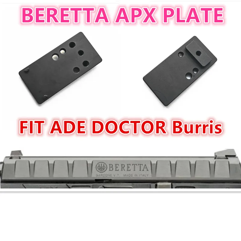 Optic Red Dot Mount Plate for Beretta APX Full Size Compact fit ADE Docter Noblex Burris Frenzy Special Sights Base Adapter