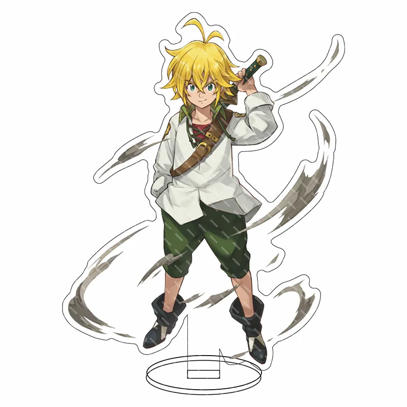 16CM Anime Figure Dragon's Sin of Wrath Meliodas Elizabeth Liones Gowther Cos Acrylic Stand Ornaments Chrismas Gifts - view 2