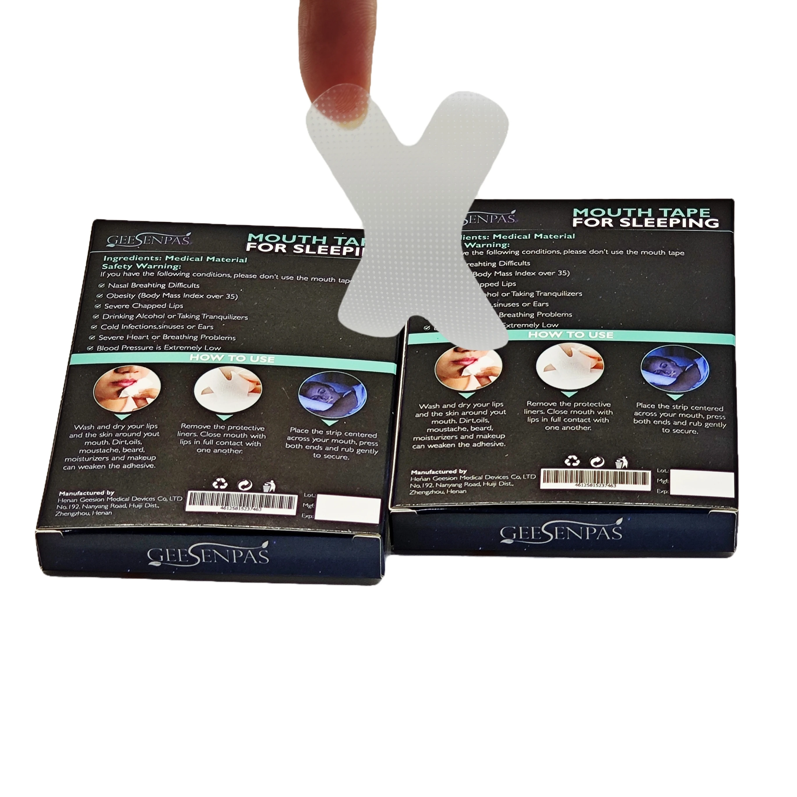 30pcs/Box Anti-Snoring Mouth Strips Better Breath Through the Nose Reduce Snoring Excellent Close Mouth Stop-Snoring Sticker