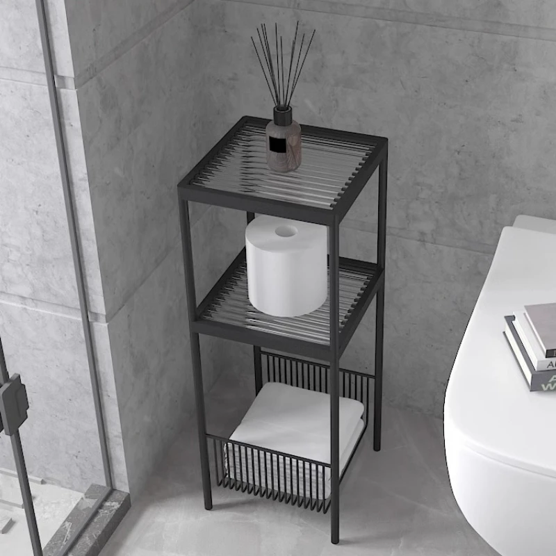 

/Toilet crevice rack Floor-to-ceiling bathroom Toilet trolley storage rack