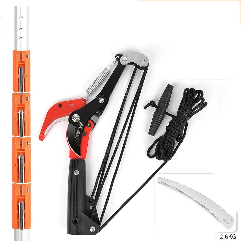 4Wheel Telescopic High Branch Shears High-altitude Extension Fruit Tree Pruning Saw Cutter Tool For High-altitude Telescopic Saw