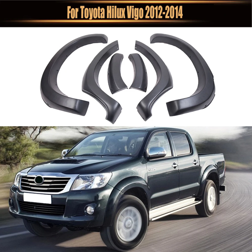 

Protector Lip Trim Mudguard Mud Flap Splash Arch Guard Accessories Fender Flare Wheel Eyebrow For Toyota Hilux Vigo 2012-2014